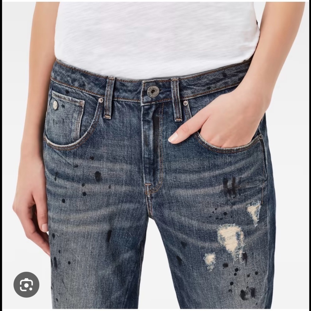 G Star Raw Arc 3D Low Waist Boyfriend 7/8 Length Jeans